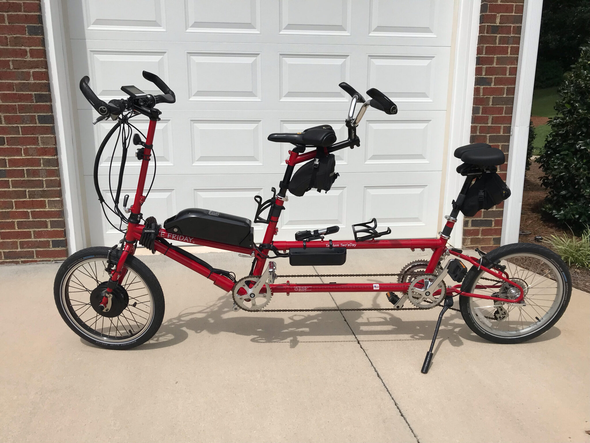 Electric Bike Friday Tandem Bicycle Electric Bike Solutions, LLC